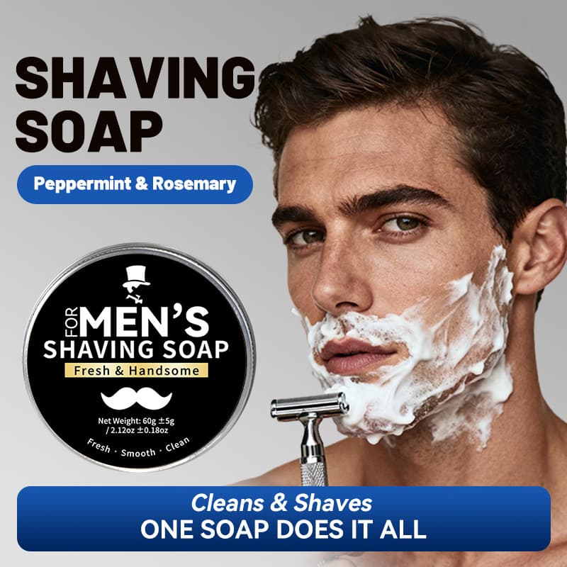 Cross-Border Trade Men's Shaving Soap Cleansing Foam Shaving Cream Shaving Soap Face Wash Shaving Soap Bar
