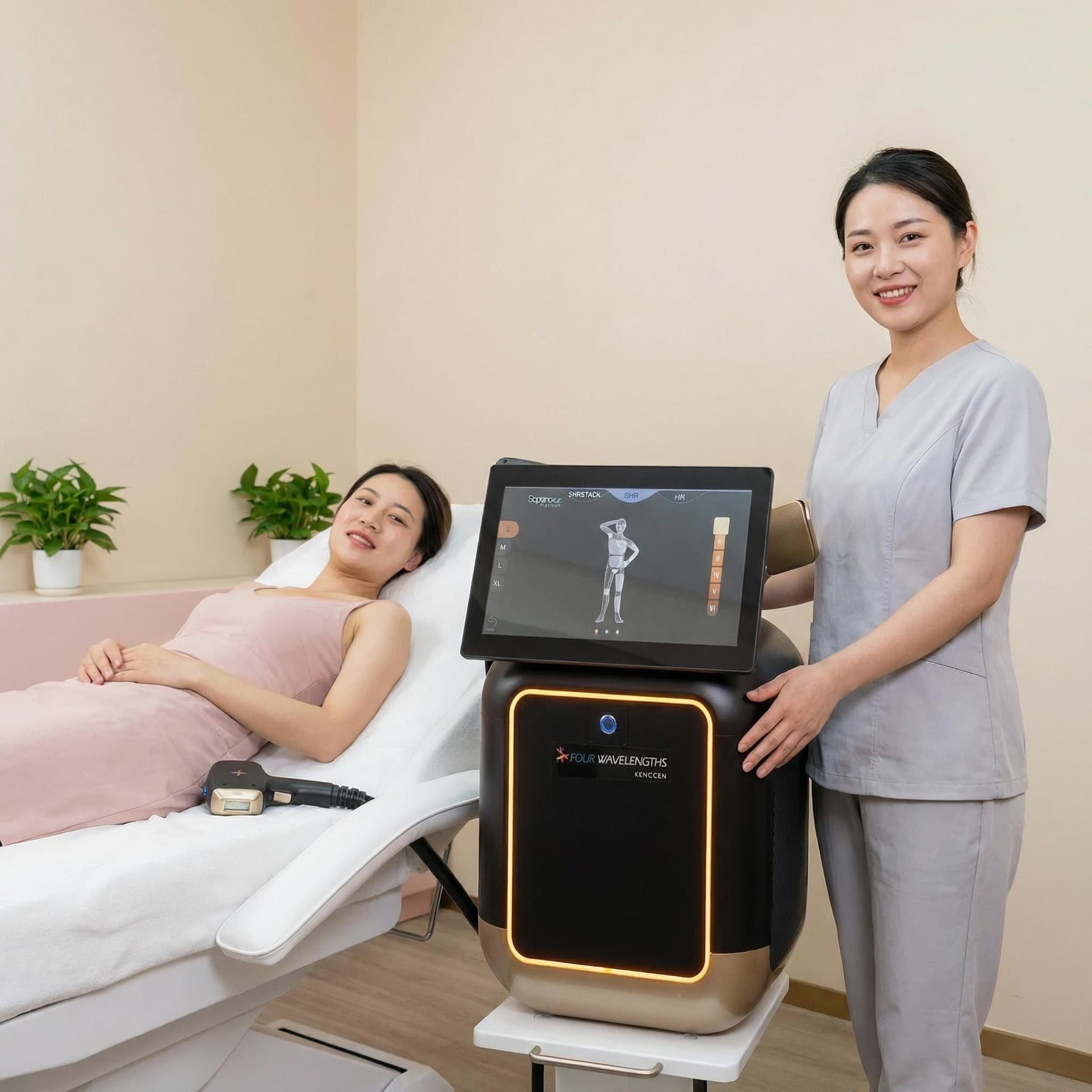 Konochen Laser Hair Removal Device Facial Beauty Device Photon Skin Rejuvenation Technology 810Nm Laser CE Certified