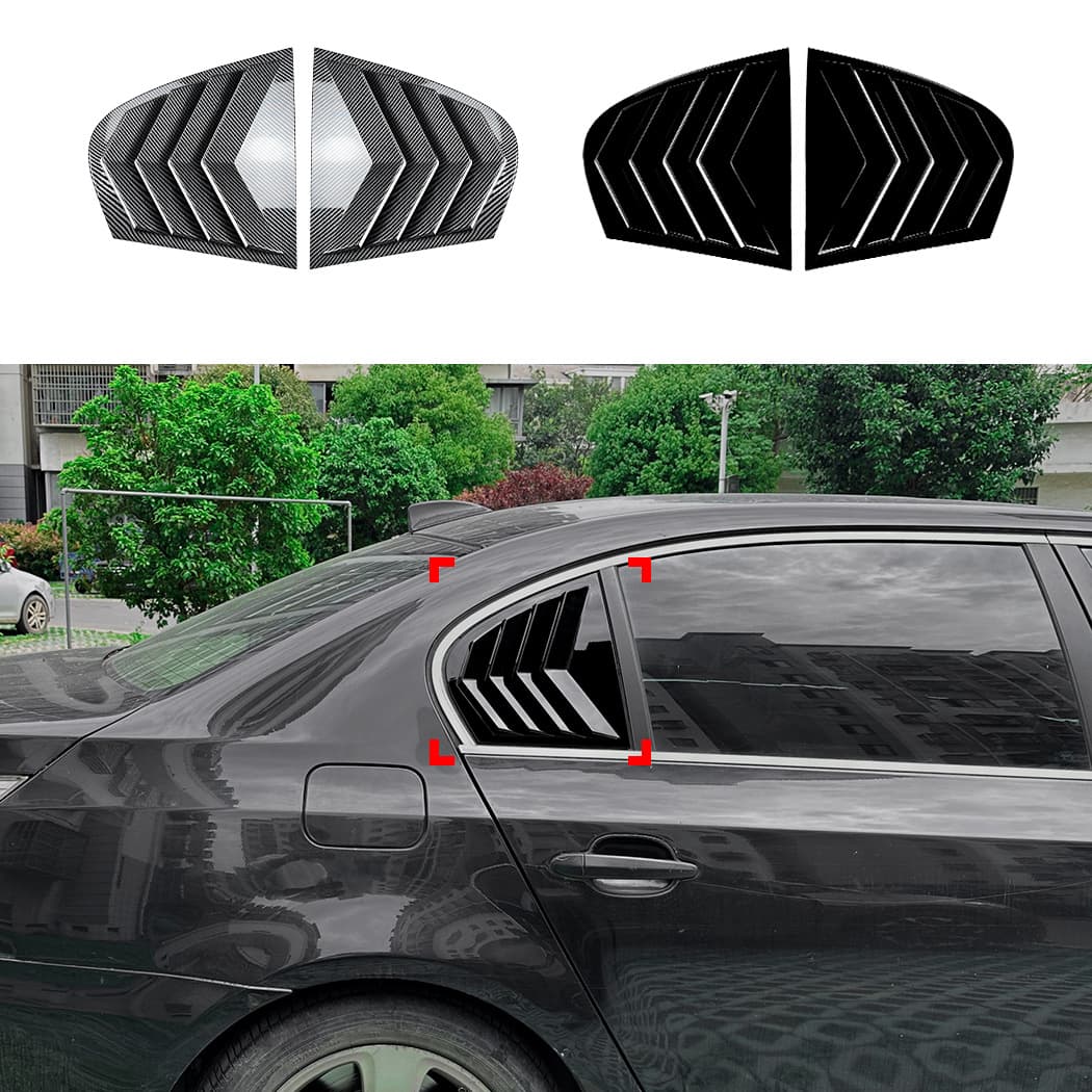 For BMW 5 Series E60 2004-2010 Rear Window Louver Exterior Decal Modification