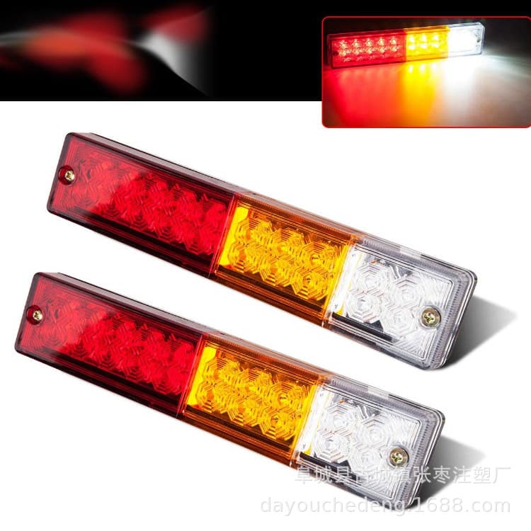 20-LED car taillights (red, yellow, white) forklift lights (AliExpress, eBay, Amazon) - high quality 12V LED side lights