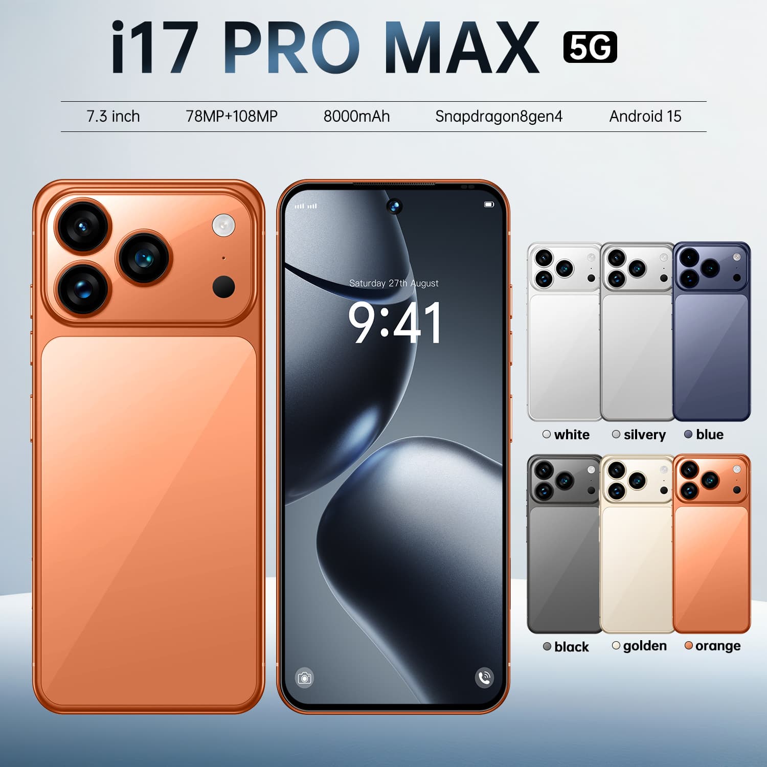 Cross-border TikTok Hot-Selling Phone i17ProMax Global Version True 4G Octa-Core Large Screen Android Smartphone 16+1TB