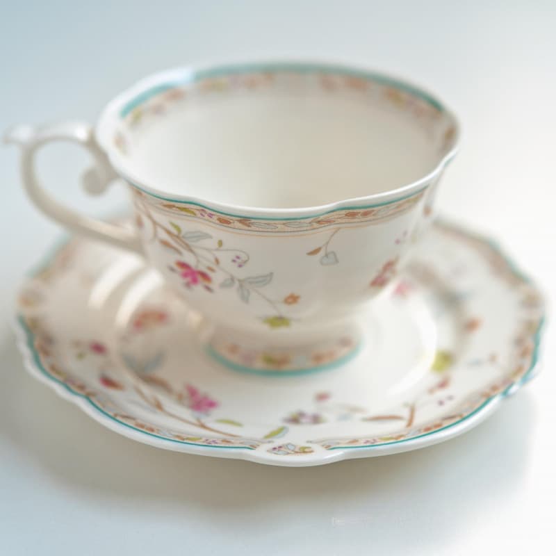 Jingdezhen Vintage Coffee Cup Set European Small Ceramic Cup Creative Pastoral Afternoon Tea Set Floral Tea