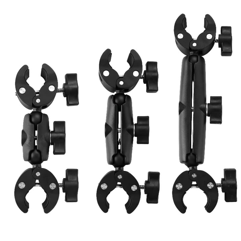 ADV motorcycle guard fixed installation clamp bracket riding extension pole selfie for GoPro/Insta360 camera