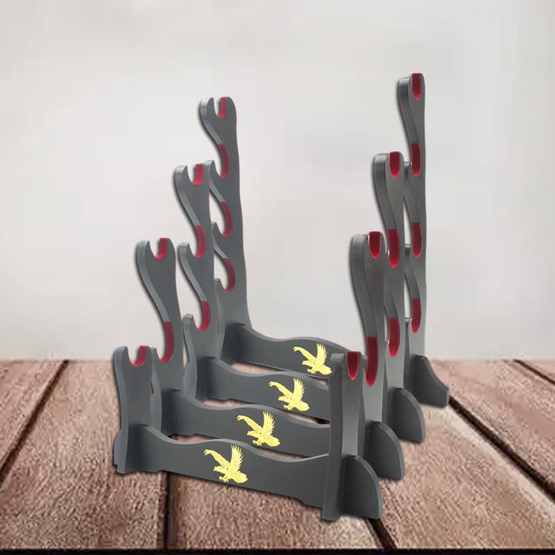 Cross-border Display Stand Home Storage Rack Creative Sword Stand Solid Wood Weapon Stand Sword Holder