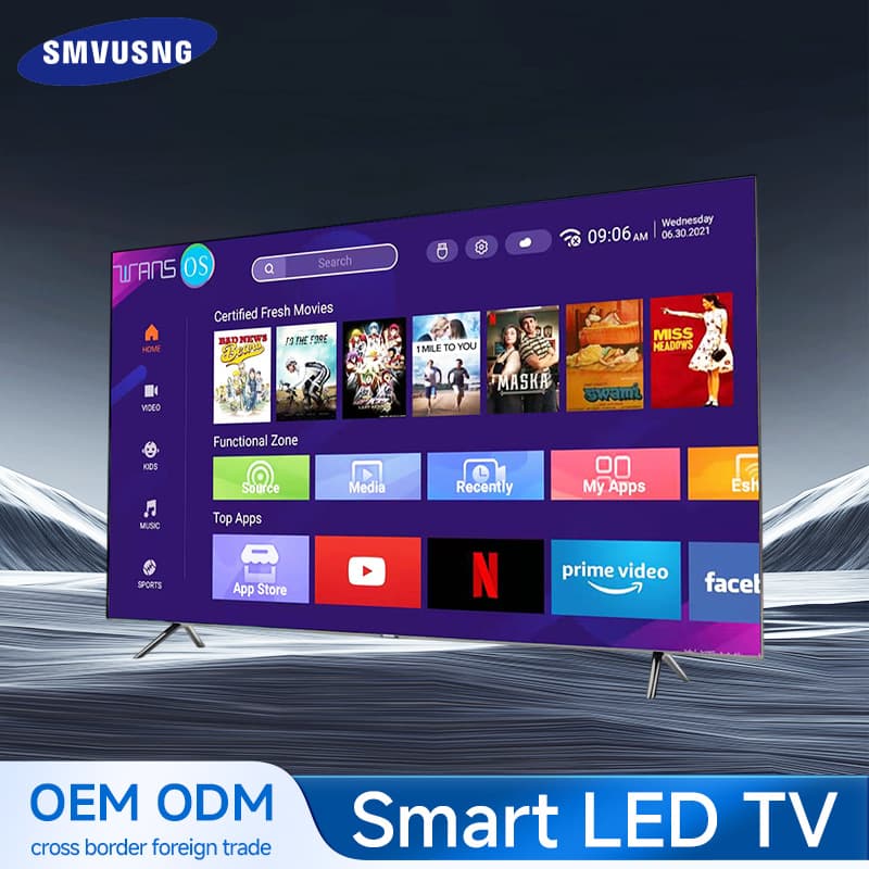 Cross-border Export TV for Ghana 60 inch 32 inch 55 inch 65 inch 4K Smart Explosion-proof LCD TV
