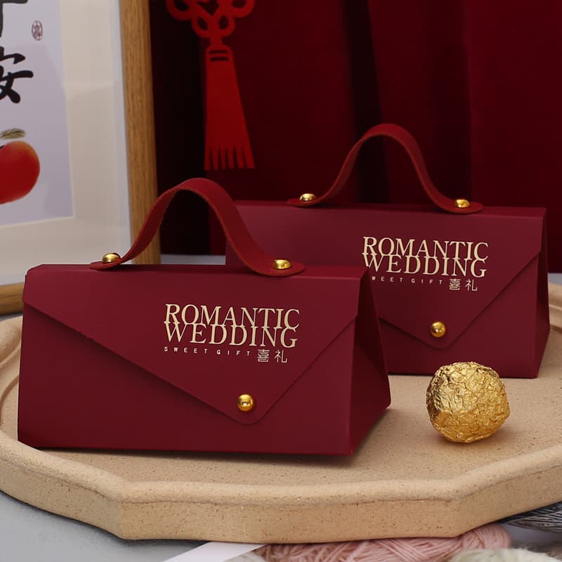 Creative Wedding Candy Box, Chinese Wedding Candy Bag, Korean Style Handheld Candy Box, Return Gift