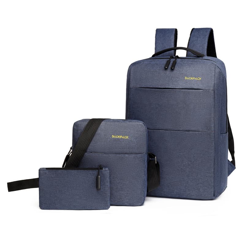 New Trendy Men's Large Capacity Backpack, Laptop Bag for Business Travel, Simple Style for College Students