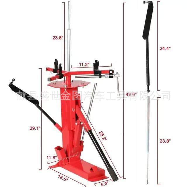 Manual Portable Tire Changer for Motorcycles, Electric Vehicles, and Go-Karts - Tubeless Tire Repair and Removal Tool