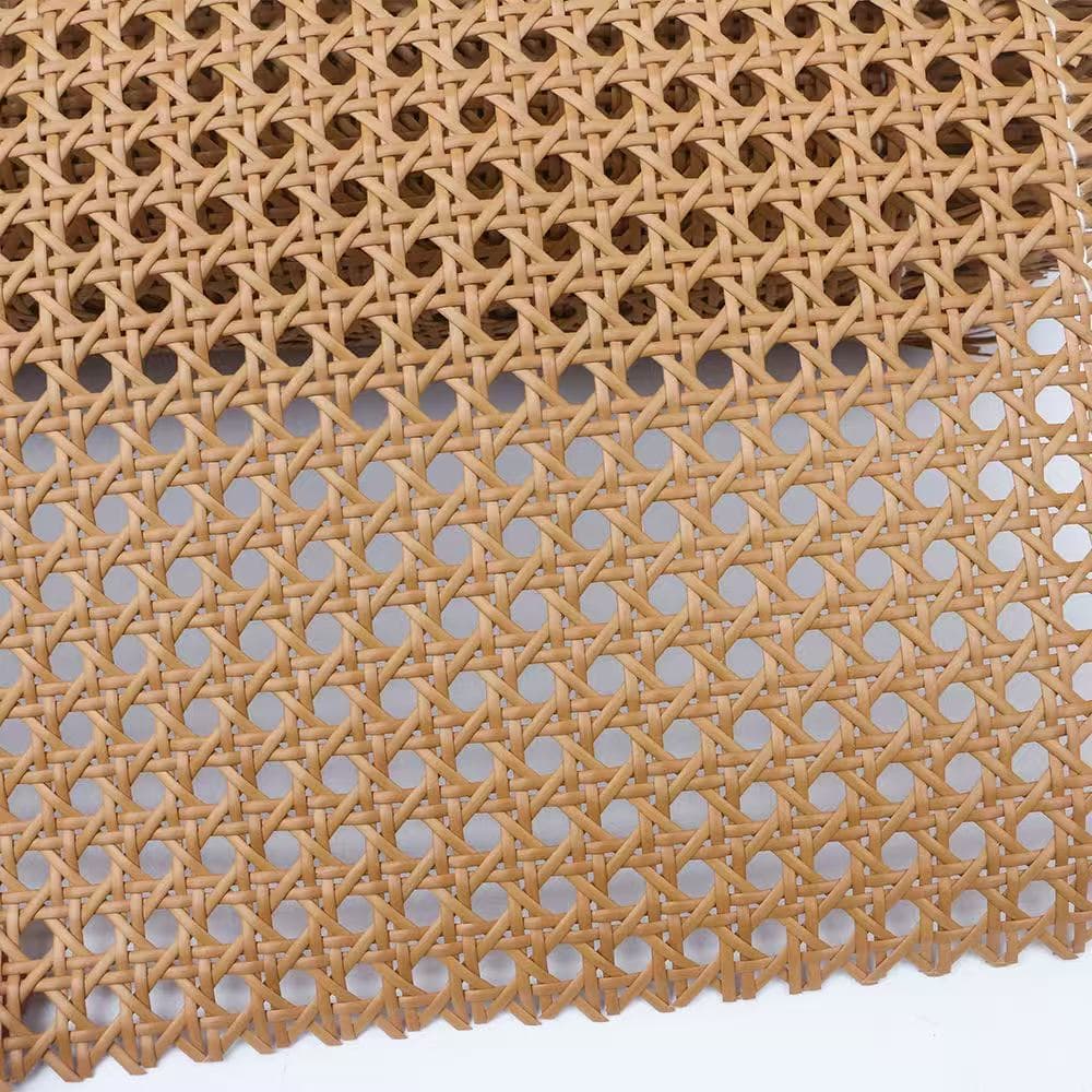 PE Rattan Weaving Material Rattan Strips Indonesian Rattan Eye Mat Handwoven Ceiling Screen Rattan Net Octagonal Rattan Weaving Material