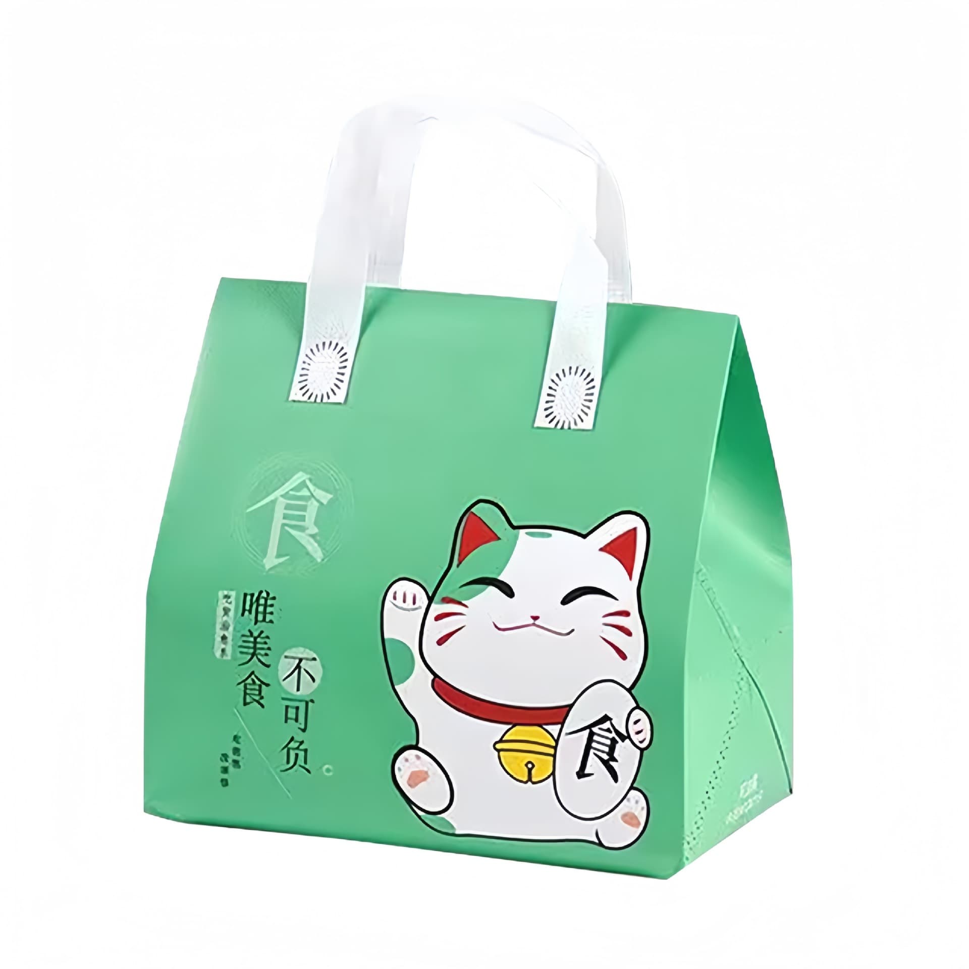 Printed Thick 3D Aluminum Foil Non-Woven Insulated Takeout Bag, Milk Tea Bag Advertising Bag Wholesale Laminated Food Service Bag