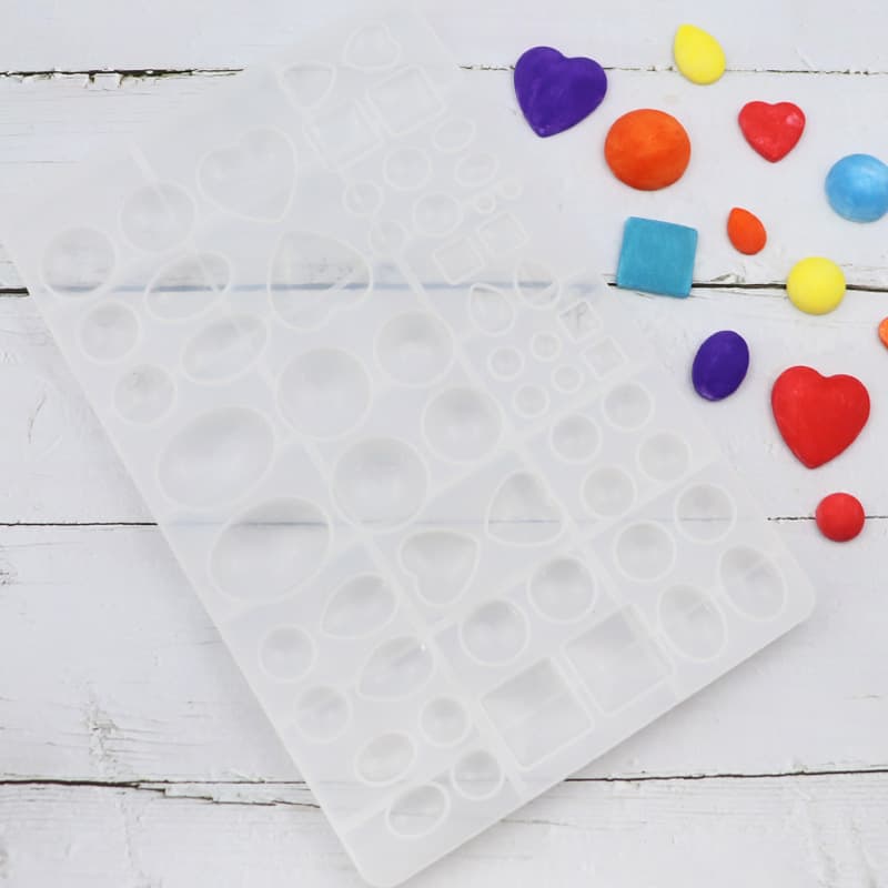 Dobi Heart Square Oval DIY Epoxy Resin Mold Handmade Chocolate Cake Decoration Mold Moonlight Gem