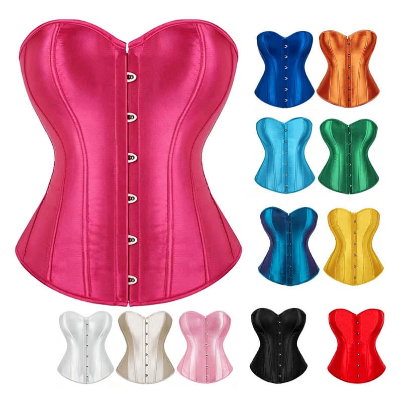 Best-selling European and American imitation silk fishbone corset waist trainer, strapless bustier shaping undergarment for Amazon and AliExpress