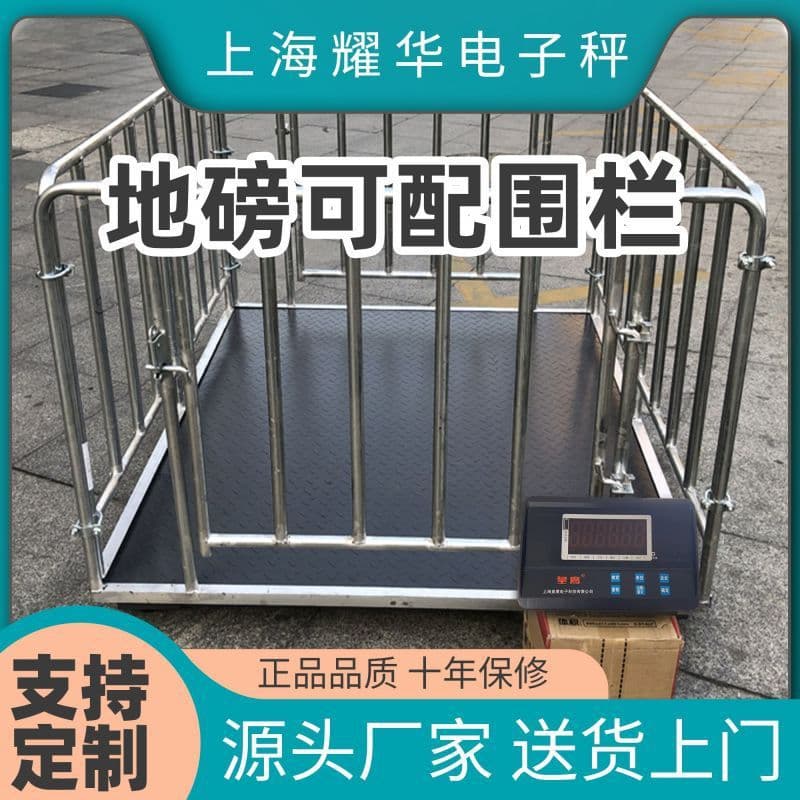 Shanghai electronic mini weighbridge with anti-shake and anti-vibration features, suitable for home use, for weighing pigs and cattle. 3-ton electronic weighbridge scale.