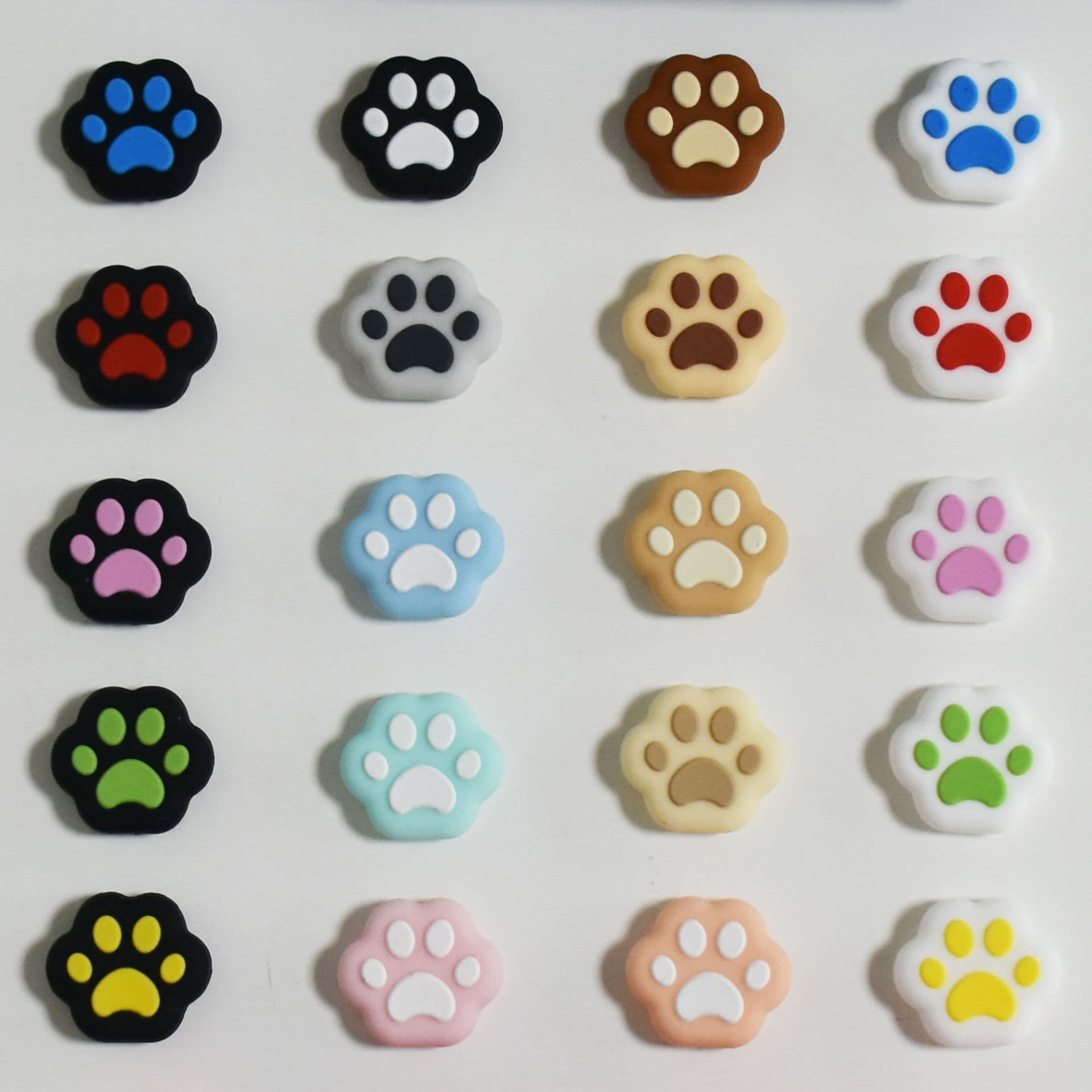 Switch Joystick Caps Nintendo Silicone Cat Paw Joystick Covers NS Lite Protective Covers Joystick Protective Caps Irregular Shape