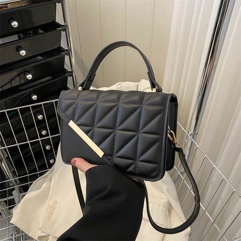 Crossbody Bag Women 2026 New Fashion Shoulder Bag Versatile Commute Handbag Textured Small Square Bag
