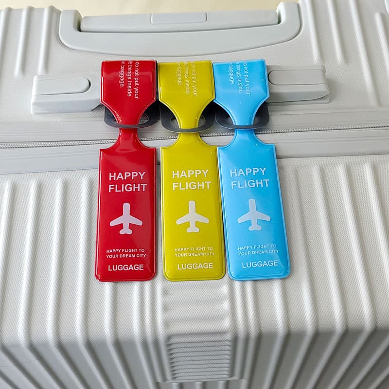 Check-in Hanging Accessories, Travel Suitcase Anti-Loss Label Identification Tags, Airplane Check-in Hanging Tags, PVC Luggage Tags