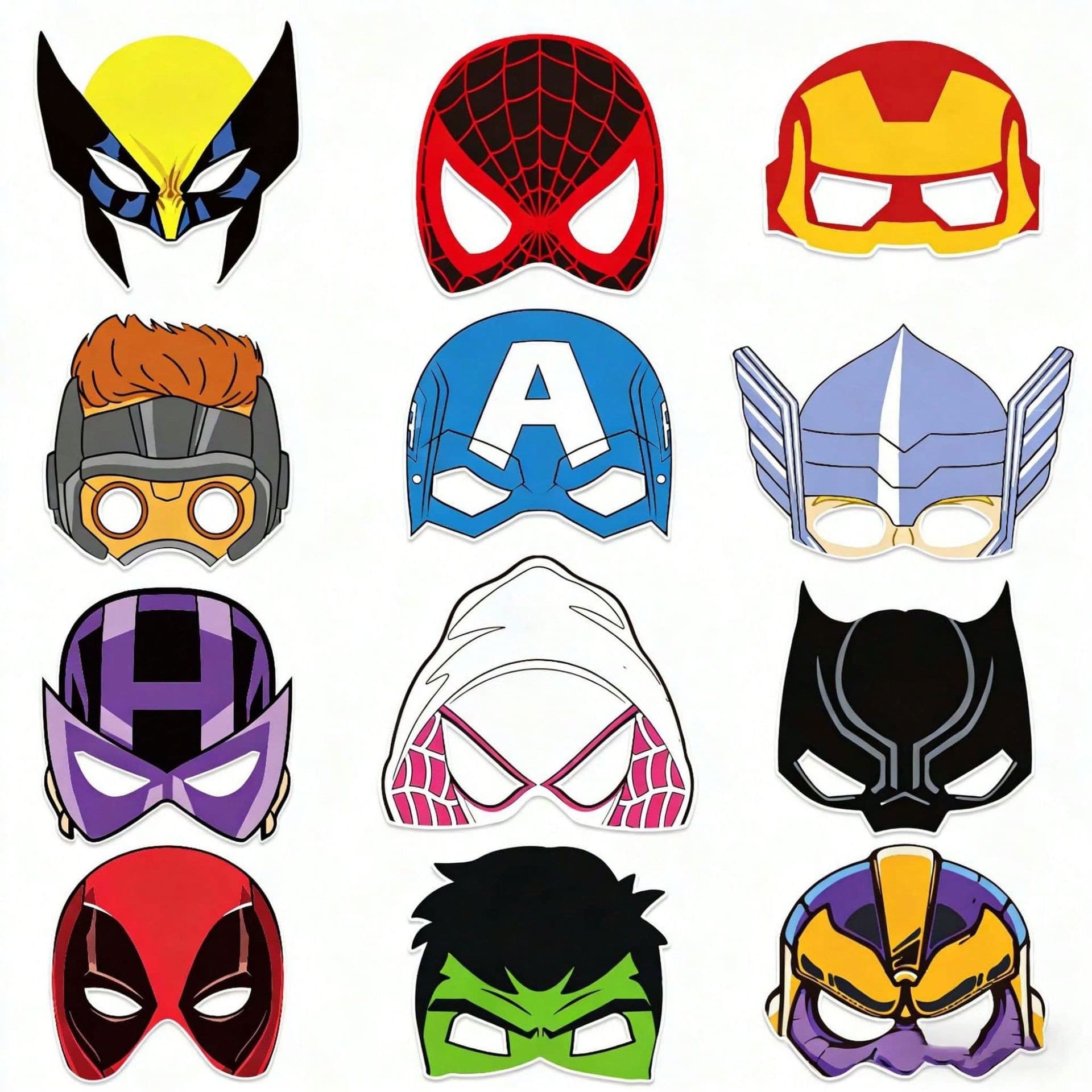 Paw Patrol Spider-Man Anime-Themed Masks Birthday Dance Party Supplies Decoration Birthday Props