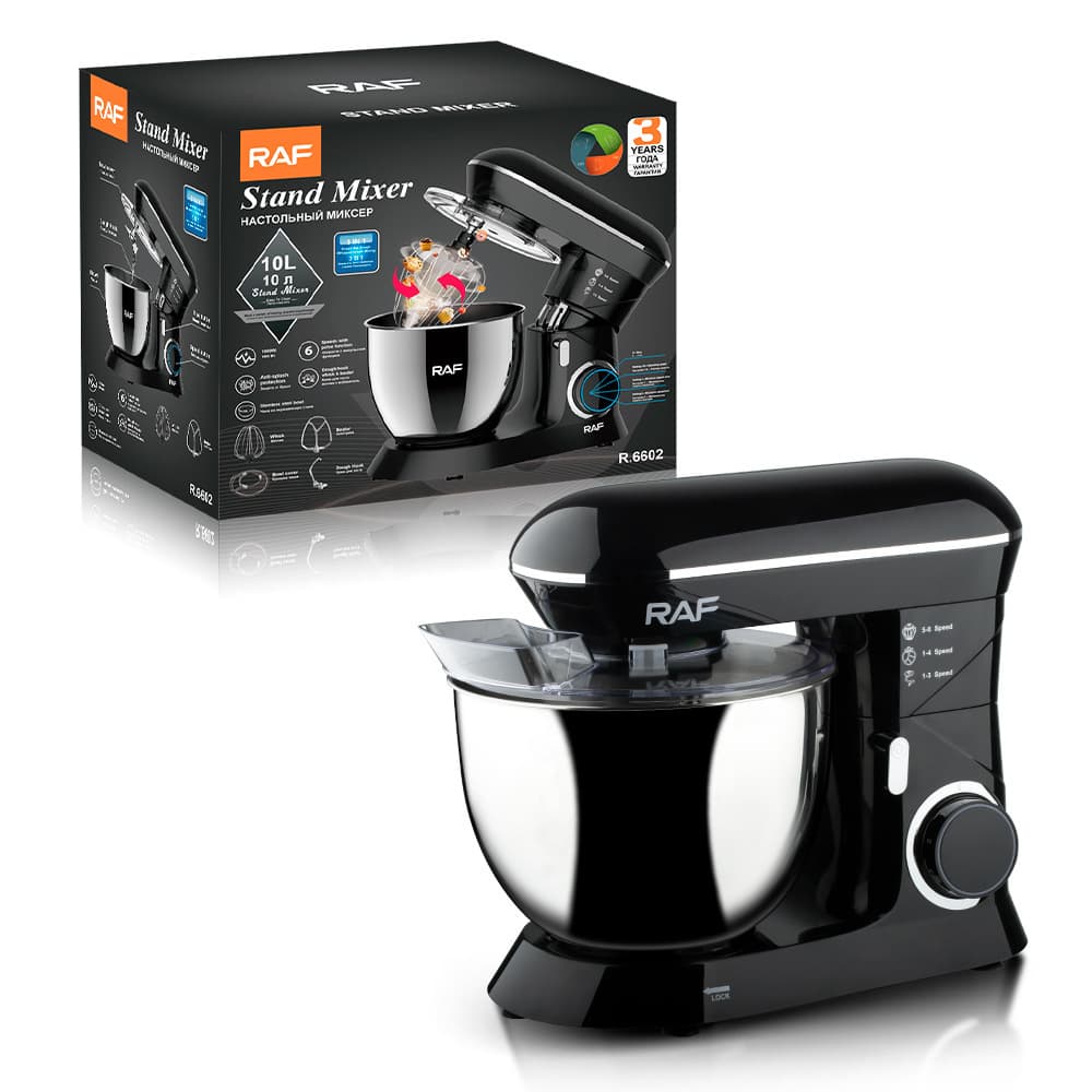 EU Standard Cross-Border Chef Machine 10L Dough Mixer Automatic Household Multi-Functional Egg Beating, Kneading, and Meat Grinding Machine