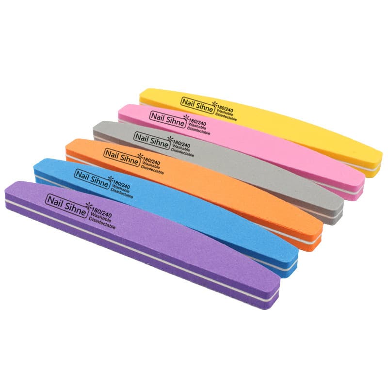 Cross-border best-selling nail sponge, high-elastic cotton EVA double-sided polishing nail file, thick and fine sanding nail file