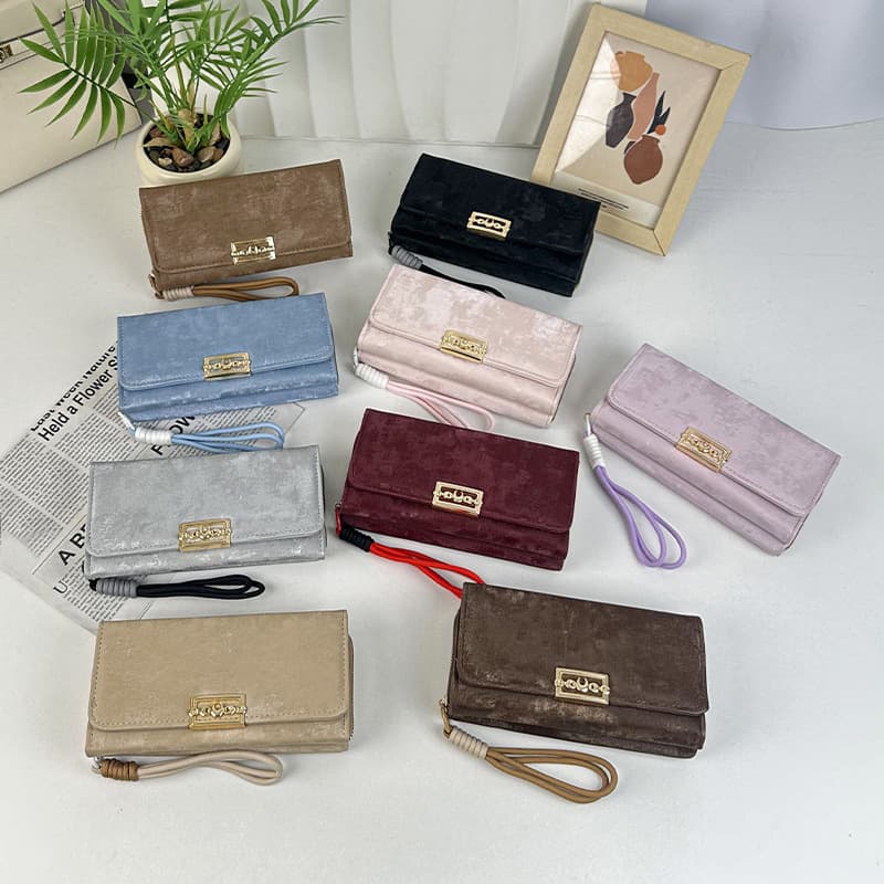 Foreign trade long wallet women's high-end large-capacity clutch bag multi-card slot wallet women's custom wholesale wallet