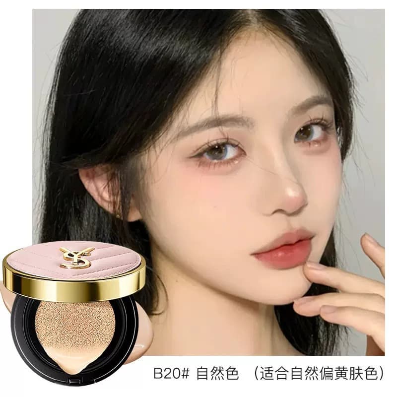 YS Silky Pink Cushion Cream Long-Lasting Oil Control Sweat-Resistant Concealer Brightening Natural BB Cream Full Size and Sample Wholesale