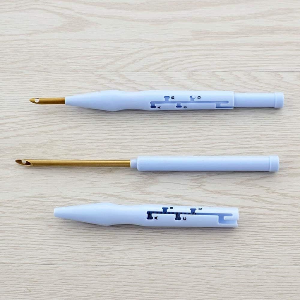 Russian Poke Embroidery Set with Poke Needle, Embroidery Needle, Thickened Copper Tube, and Thick Yarn Poke Pen Tool