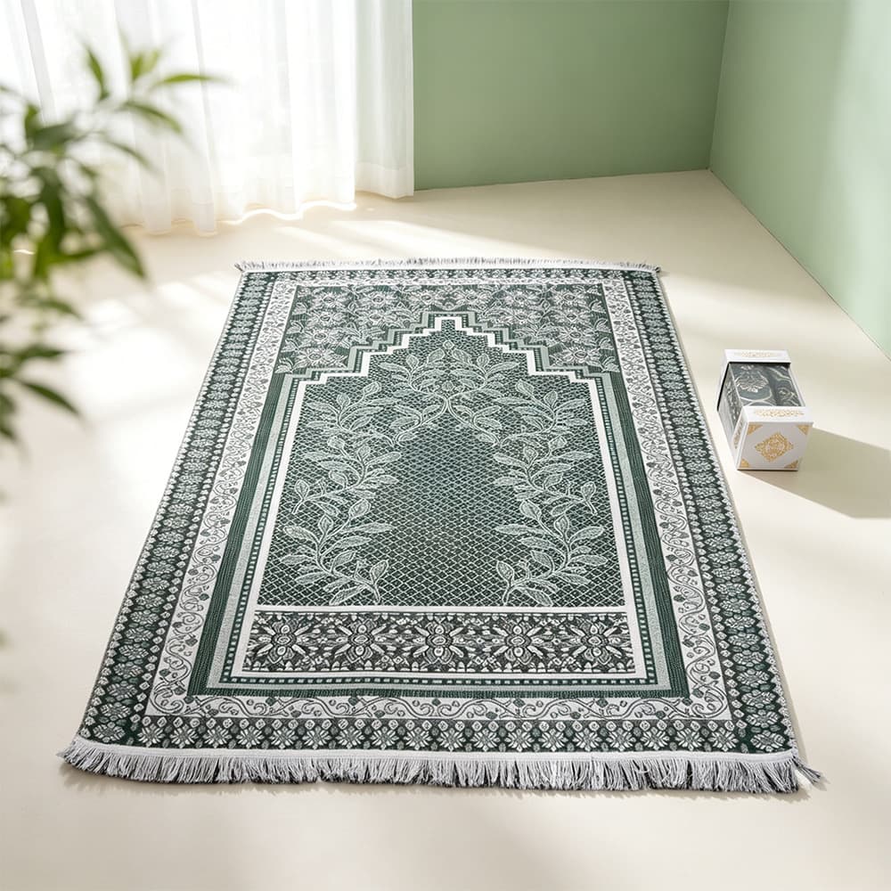 Thin and lightweight prayer mat, foldable and storage tassel prayer mat, gift box, overseas cross-border holiday gift mat