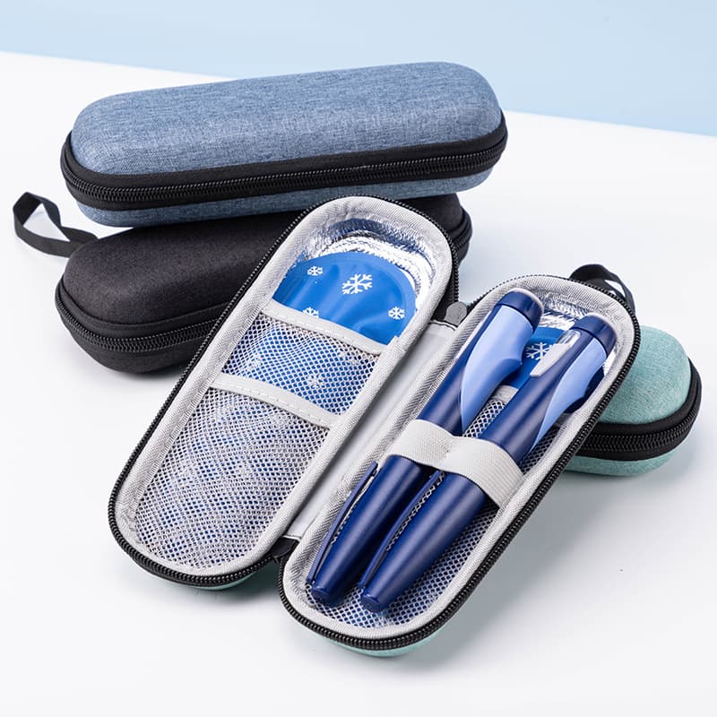 In Stock EVA Insulin Cooler Bag Portable Outdoor Medicine Pen Bag Wholesale Outdoor Insulin Pen Bag