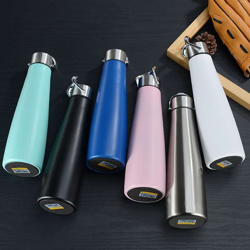 Hot-Selling Cross-Border Carry Lid Cola Bottle, 304 Stainless Steel Insulated Cup, Outdoor Sports Water Bottle with Logo Printing Support