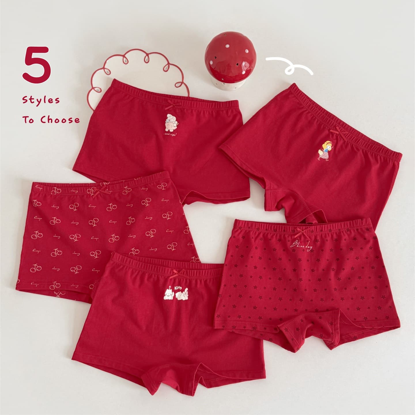 New Year Children's Cotton Underpants Guni Bear New Year Girls Shorts Boys Baby Inner Pants 95% Cotton