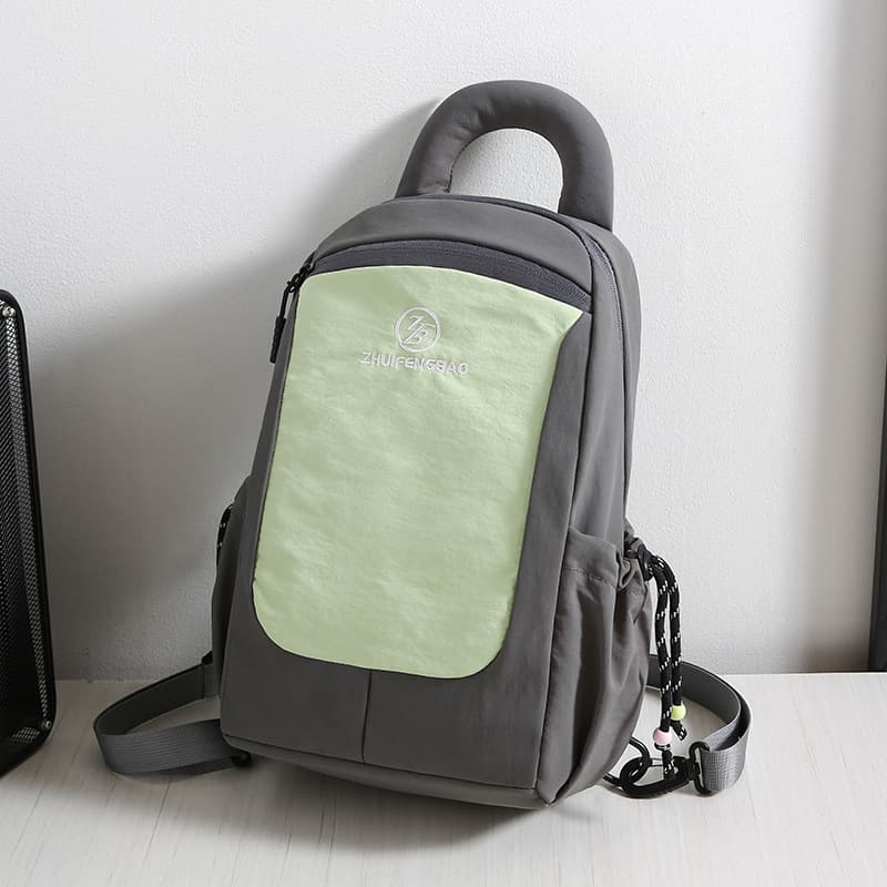 Outdoor lightweight leisure fitness sports mountaineering bag contrasting color travel small backpack female college student commuter backpack