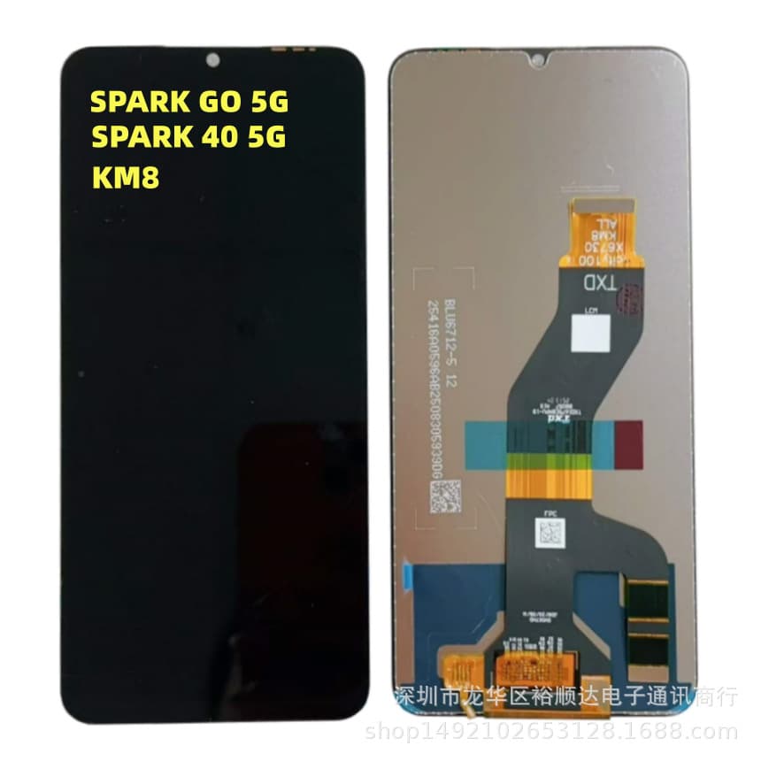 Compatible with Tecno SPARK GO 5G Screen Assembly SPARK40 5G KM8 Phone LCD Display