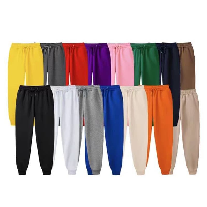 Cross-border hot-selling men's and women's casual trousers, loose trendy street sweatpants, drawstring anklets, jogging fitness pants, sports pants in stock