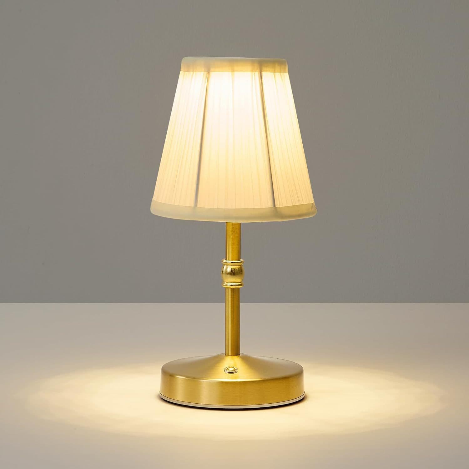 Cross-Border Hot Selling Fabric Metal Table Lamp Rechargeable Touch LED Decorative Ambient Light USB Bedside Creative Night Light
