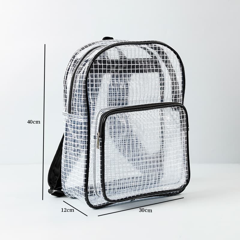 40*30*12cm Capacity, 10KG Load, Dust-free Anti-static Mesh Transparent PVC Backpack, Cold-resistant Tool Bag, FAB Bag