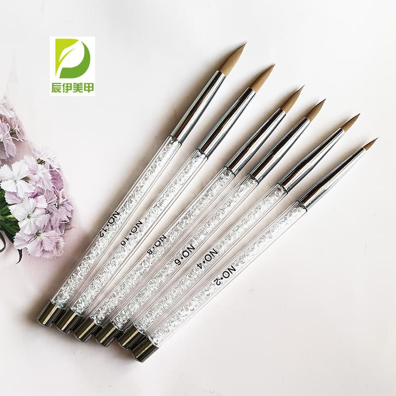 Rhinestone style manicure pen round tip porcelain pen extension brush manicure tool brush