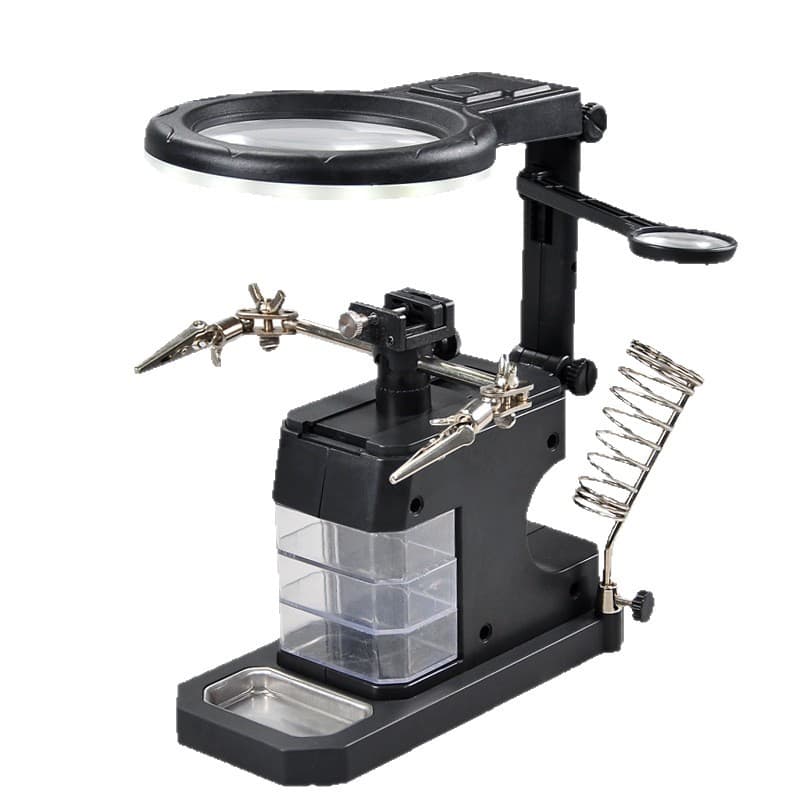 Repair Assistant Clip LED with Light Magnifying Glass Phone Motherboard Digital Device Repair Tool Bench Hardware Tool