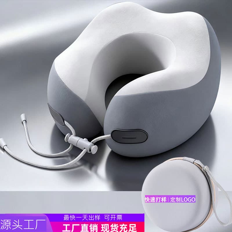 Travel U-shaped Pillow Portable Memory Foam Neck Pillow for Airplane Train Car Sleeping Neck Support