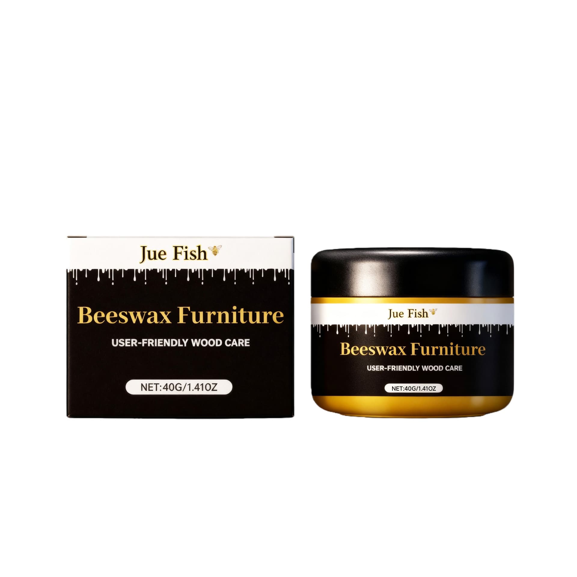 JUE FISH Beeswax Furniture Care Agent Wood Furniture Renovation Cleaning Polishing Shine Maintenance Care Agent