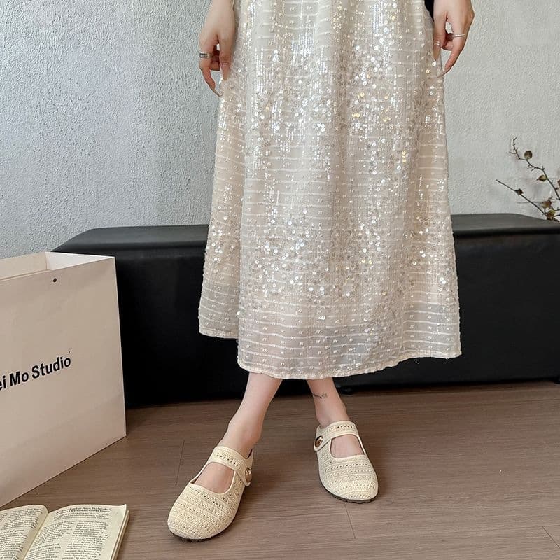 French Vintage Closed-Toe Thick Sole Sandals for Women 2026 Summer New Korean Fashion Versatile Heightening Casual Sandals