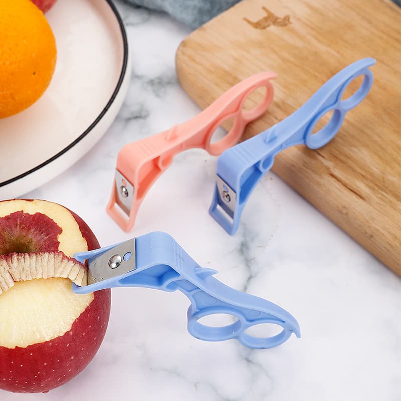 New plastic ring fruit peeler, peeling knife, orange peeler, apple peeler, fruit peeling knife, multi-purpose peeler