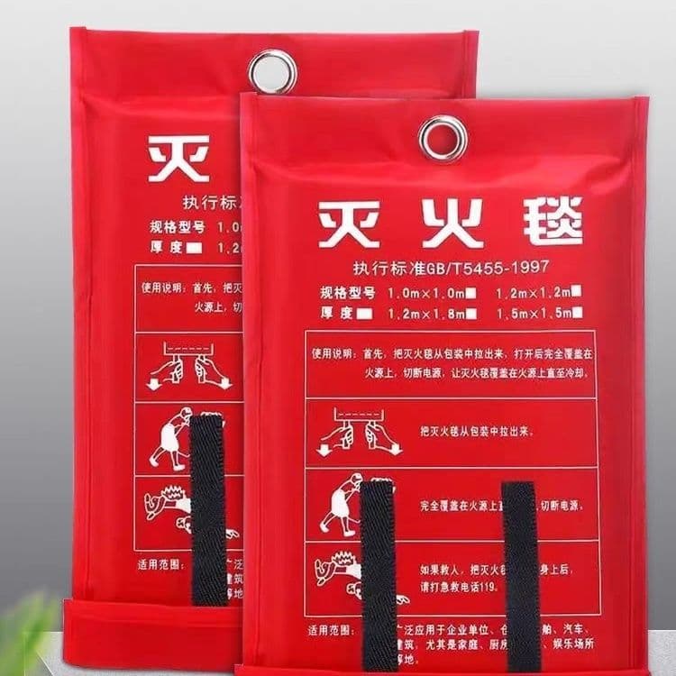 Fire Blanket Glass Fiber National Standard Certification for Home, Commercial, Catering, Gas Station, School Fire Specialized