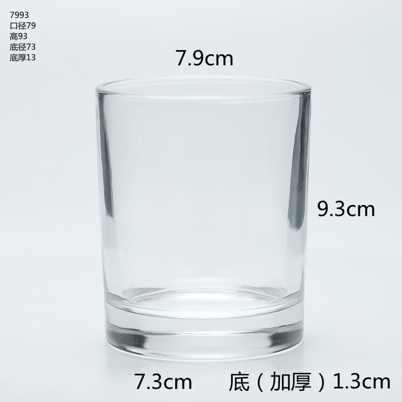 Clear Glass Aromatherapy Candle Cup DIY Candle Cup Home Candle Glass Container Glass Aromatherapy Candle Empty Cup