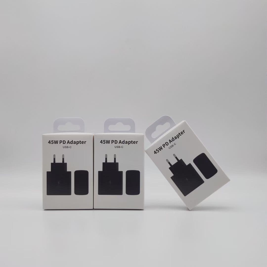 Cross-Border Applicable to Samsung Note20 S22 Charging Head Pd45W Fast Charger Type-C Charger Set