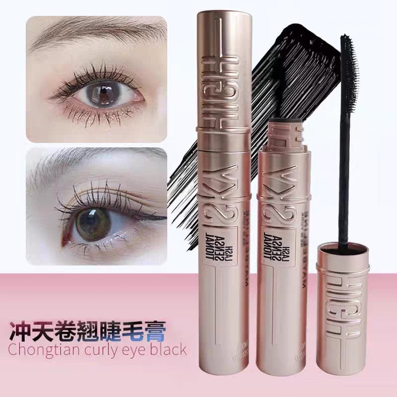 Cross-Border USA Skyhigh Sky-High Mascara, Thick Black, Volumizing, Waterproof, Lengthening, Long-Lasting, Non-Smudging