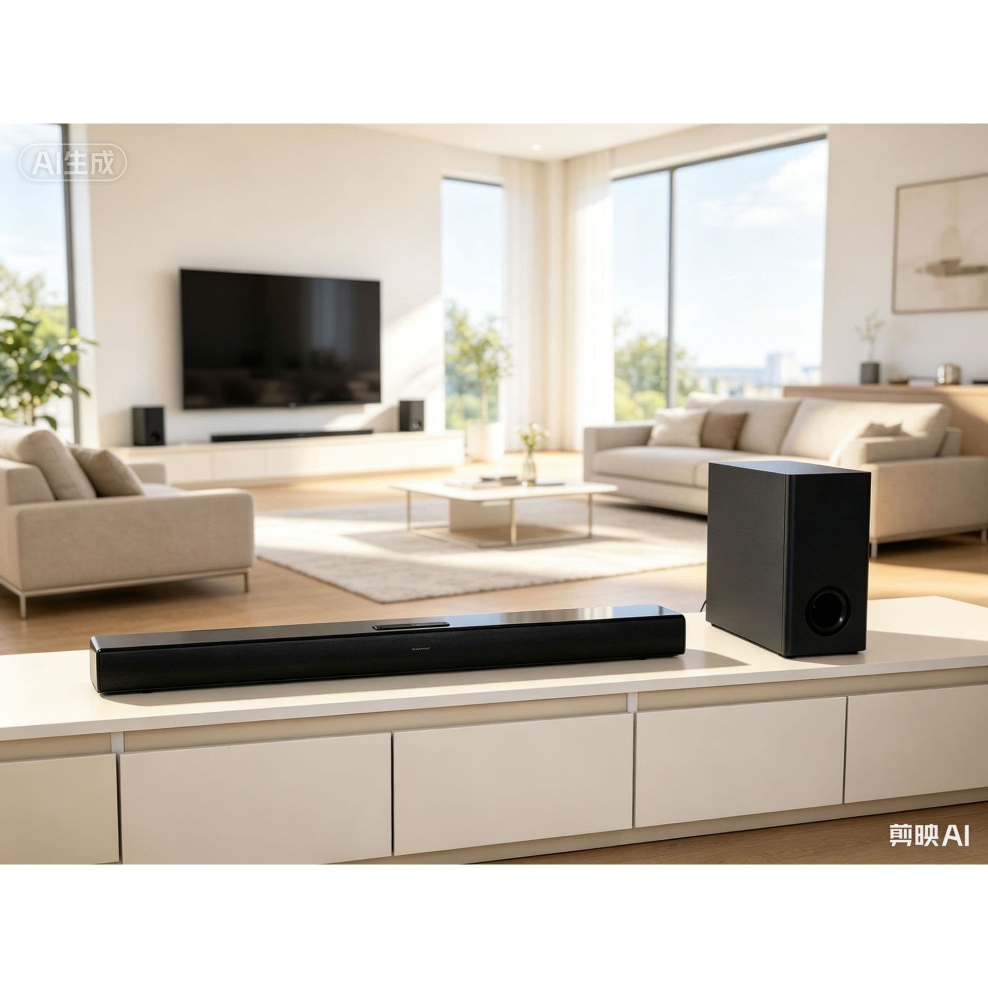 Cross-border soundbar soundbar subwoofer home theater projector TV sound wall 2.1 Bluetooth speaker