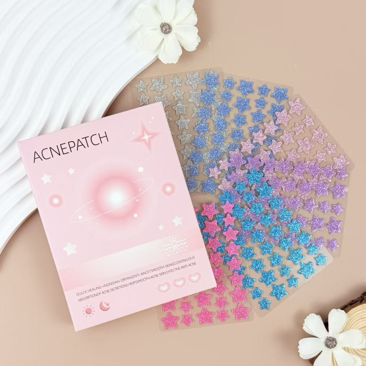 ACNEPATCH Star Hydrocolloid Acne Patch Salicylic Acid Blemish Patch Glitter Star Patch Factory Wholesale Acne Patch