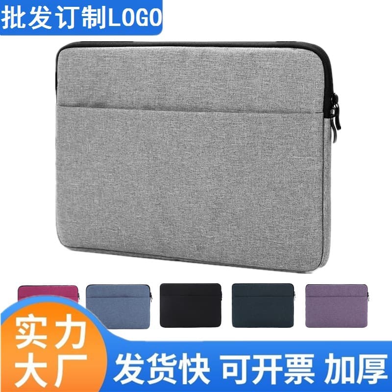 Factory Custom Printed LOGO Pattern 300D Plush Oxford Fabric Waterproof 13-inch 15-inch Laptop Sleeve