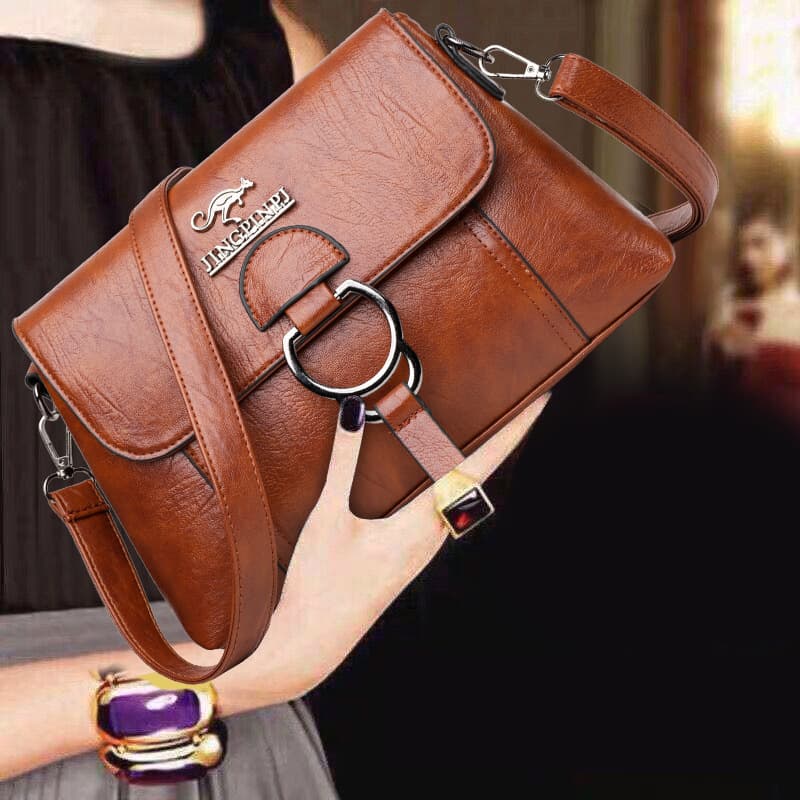Fashionable One-Shoulder Trendy Mini Square Bag for Women New Popular Ladies Crossbody Bag Minimalist PU Elegant Bag for Middle-Aged Moms