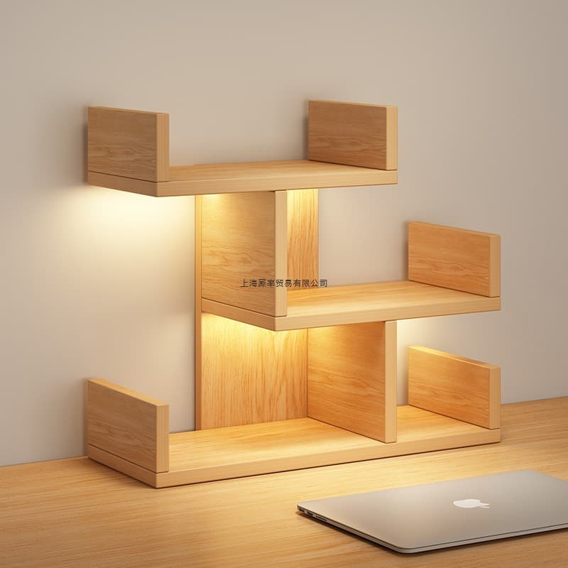 Desktop Organizer Tabletop Bookshelf Office Desk Ornament Display Countertop Flower Stand Tiered Shelf Bay Window Storage Cabinet